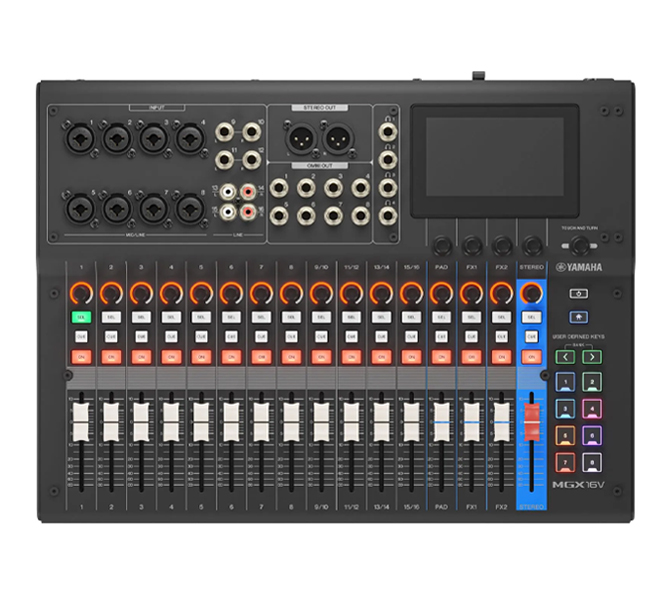 Yamaha MGX16V BK - prenosný digitálny mixpult